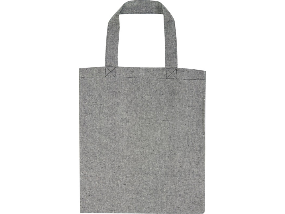 Pheebs, эко-сумка из переработанного хлопка, плотность 150 г/м2, черный меланж