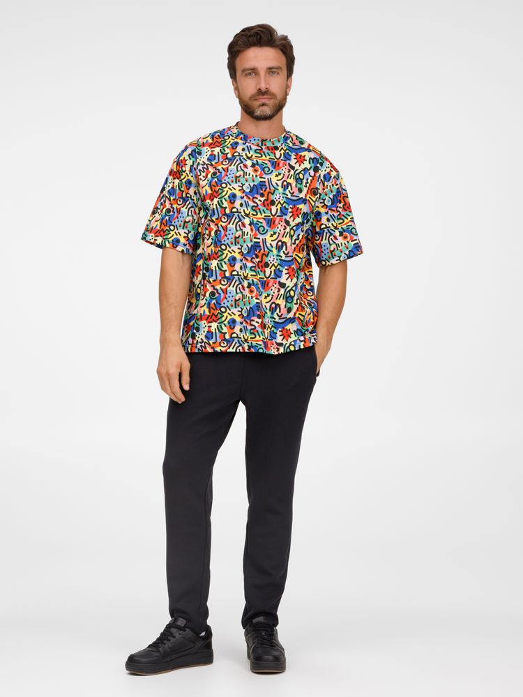 Футболка из бифлекса Morfiss с полной запечаткой на заказ, размер XL/XXL