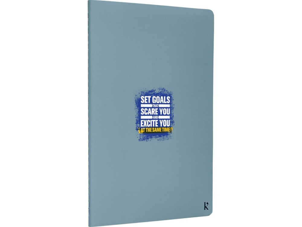 Комплект из двух блокнотов Karst формата A5 с листами из каменной бумаги, синий