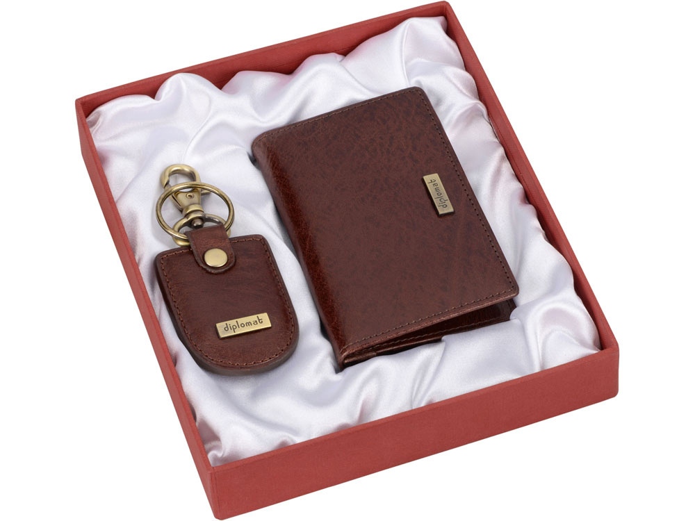 Набор: визитница, брелок с логотипом Diplomat | Print Logo