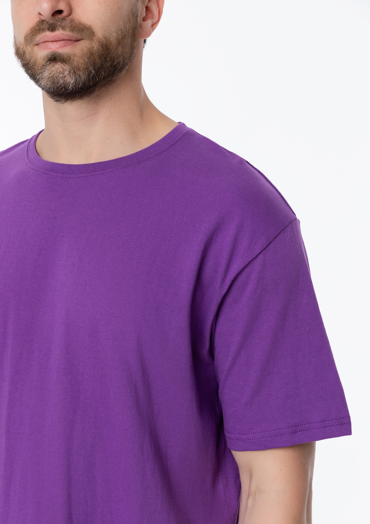 Футболка унисекс без бокового шва STAN хлопок 160, 02, Фиолетовый,  (94)  (48/M)