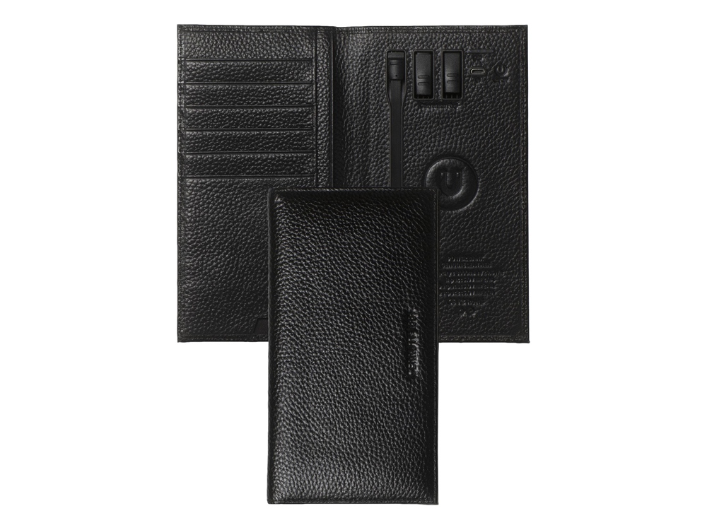 Портмоне с портативным зарядным устройством Buzz, 8000 mAh с логотипом Cerruti 1881 | Print Logo