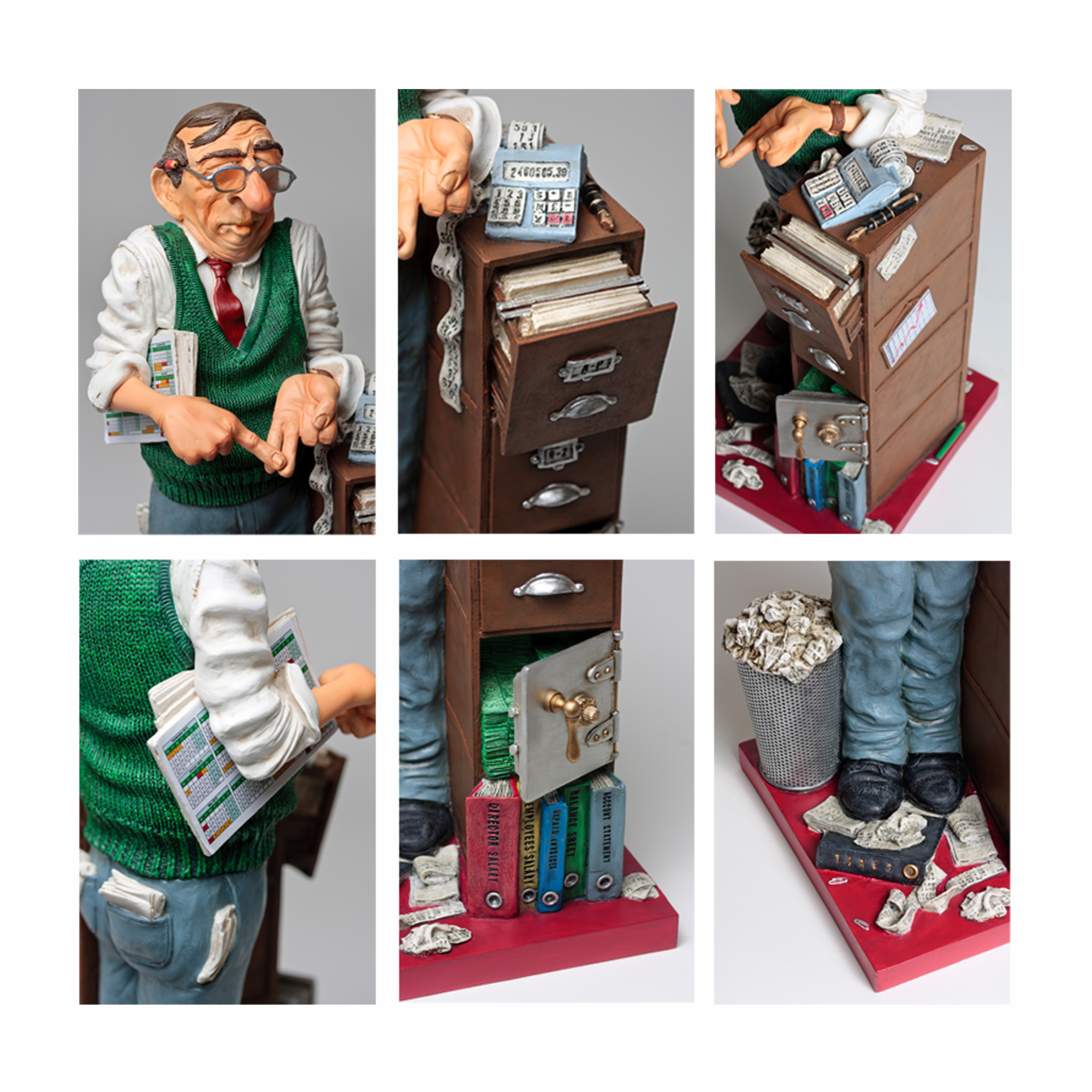 Скульптура "Бухгалтер" — пример нанесения логотипа () | Print Logo