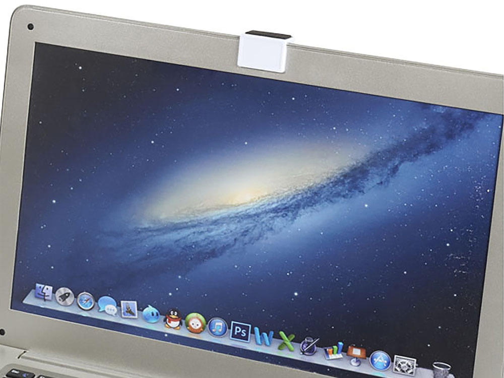 Блокировщик камеры с мягкой стороной, предназначенной для очистки монитора, белый