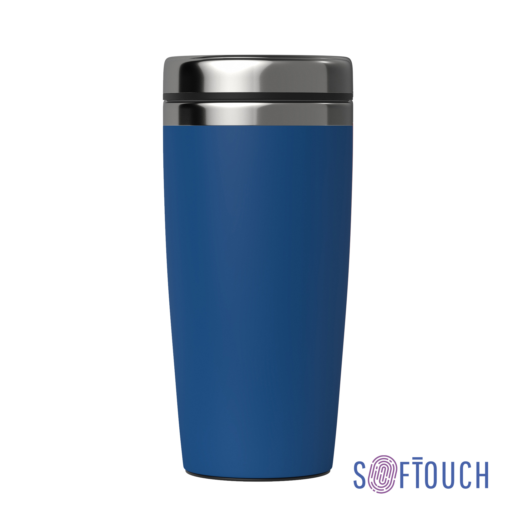 Термостакан "Эльбрус" 400 мл, покрытие soft touch, серый