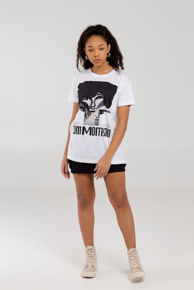 Футболка «Меламед. Jim Morrison» — пример нанесения логотипа (Author's) | Print Logo