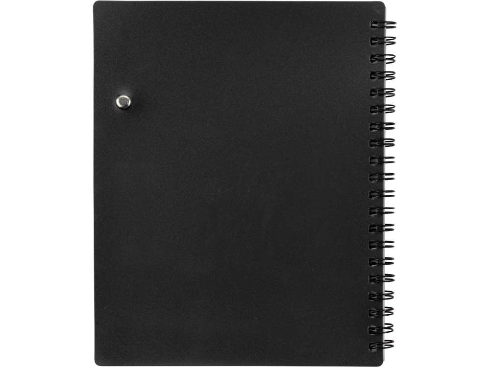 Блокнот Контакт с ручкой, черный