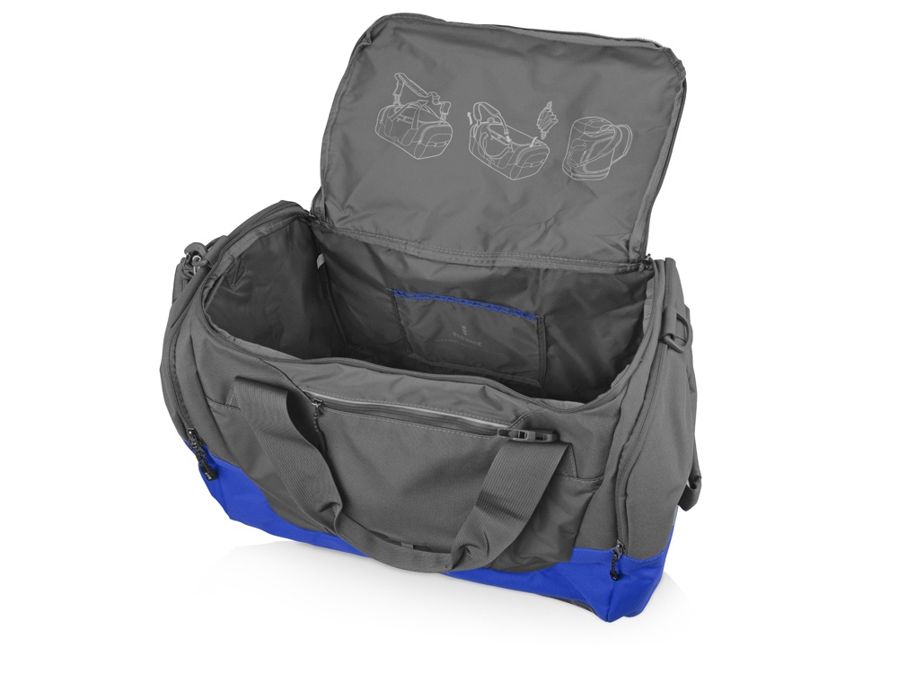 Сумка-рюкзак Revelstoke дорожная, серый/ярко-синий