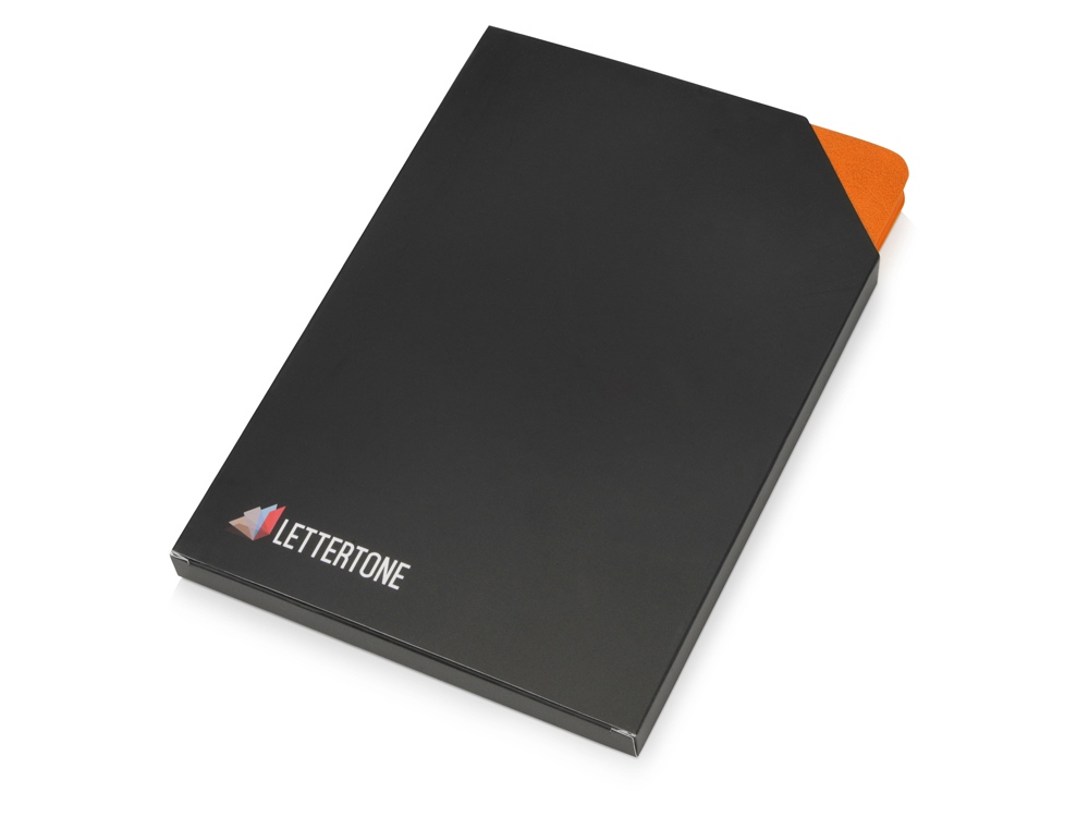 Блокнот Notepeno А5 с тонированными линованными страницами, оранжевый