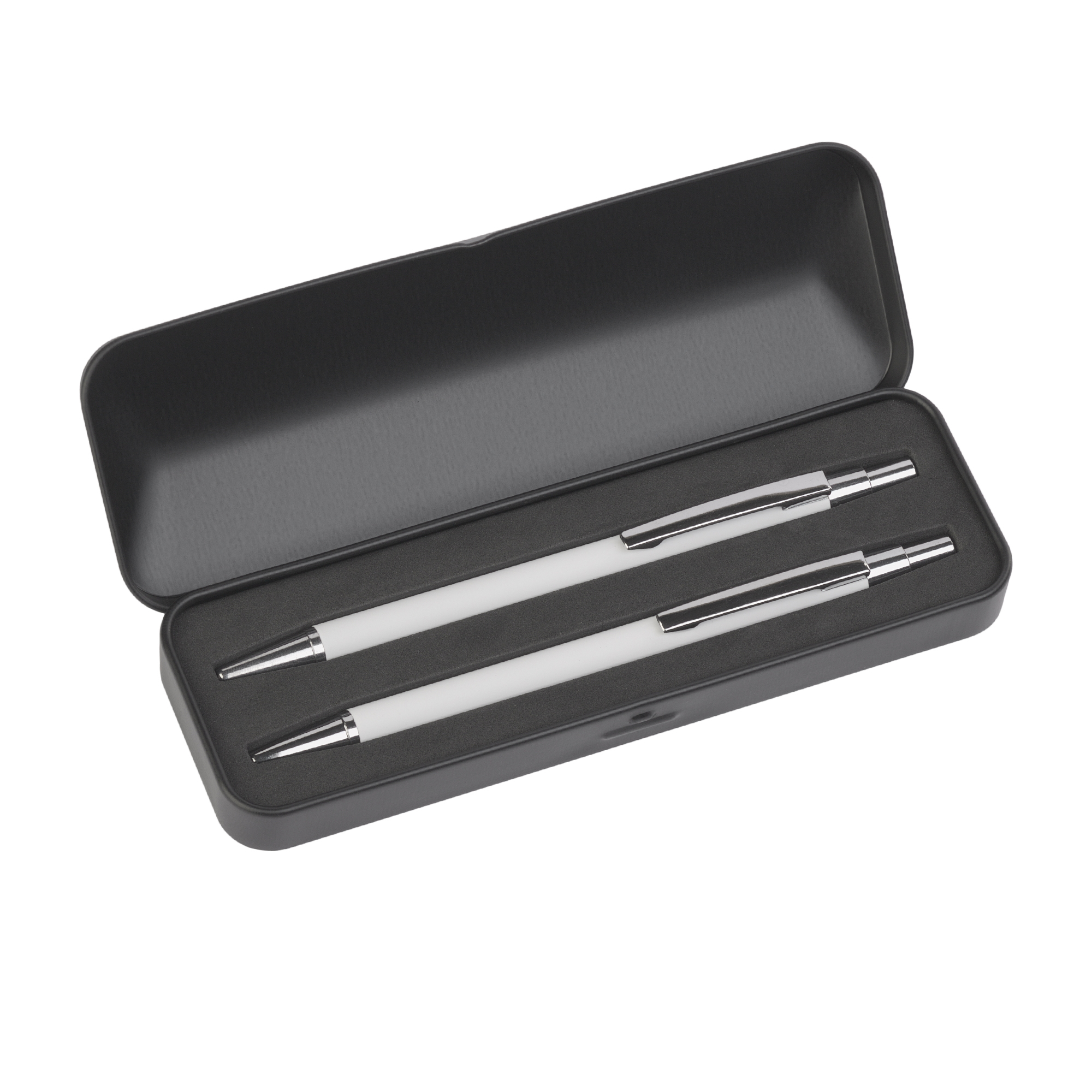 Набор "Ray" (ручка+карандаш), покрытие soft touch, белый