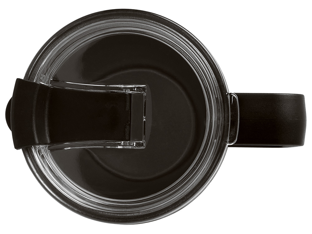 Термокружка Кенчер с двойными стенками из нержавеющей стали 304 и полипропилена, черный