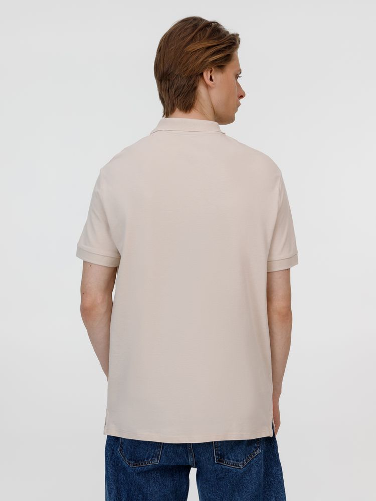 Рубашка поло унисекс Pacific, бежевая (льняная), размер M