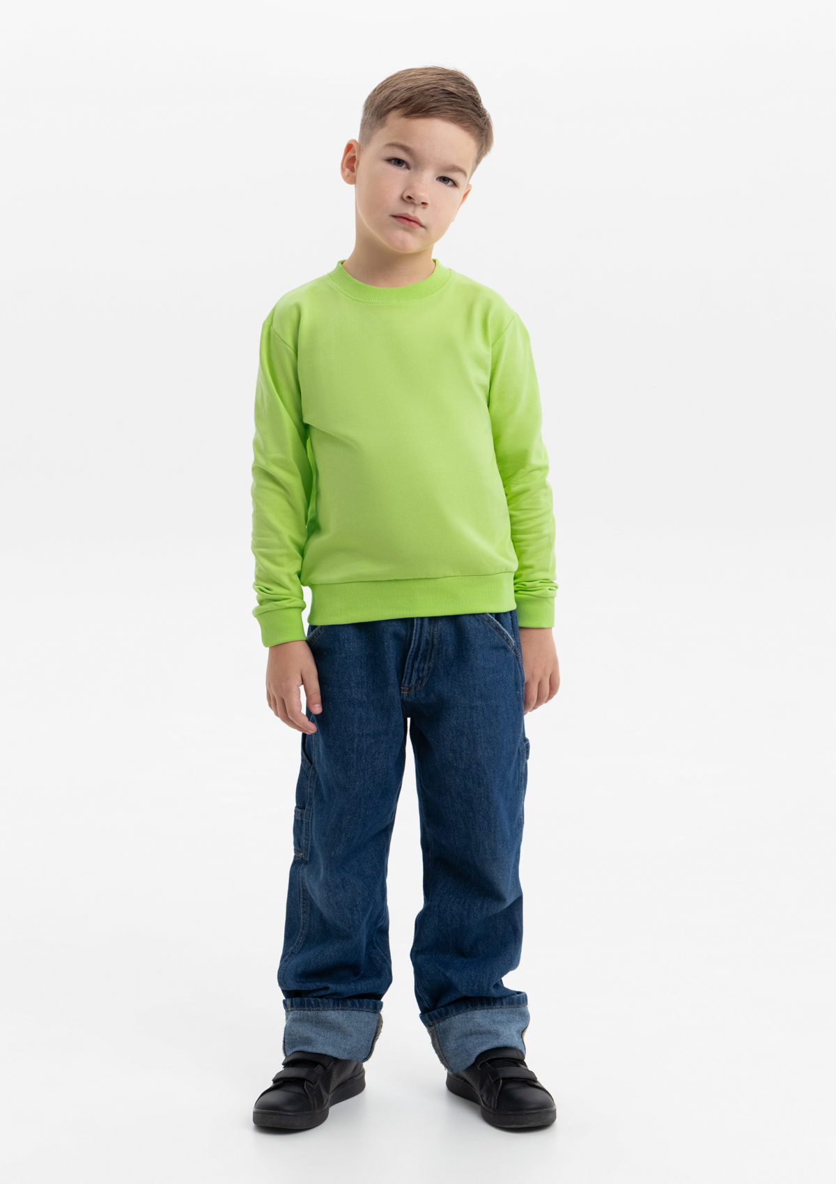 Свитшот детский STAN футер без начёса, 260, 63J, Весенний,  (25)  (14/14 лет)