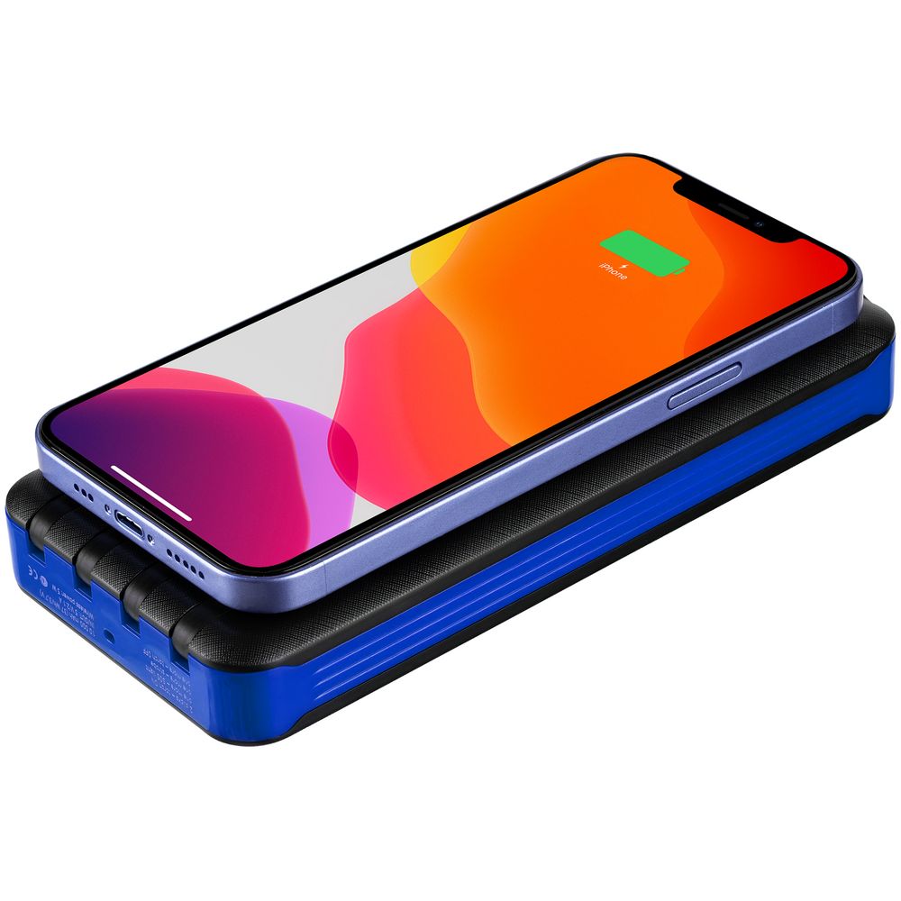 Аккумулятор с беспроводной зарядкой Holiday Maker Wireless, 10000 мАч фото на сайте Print Logo.