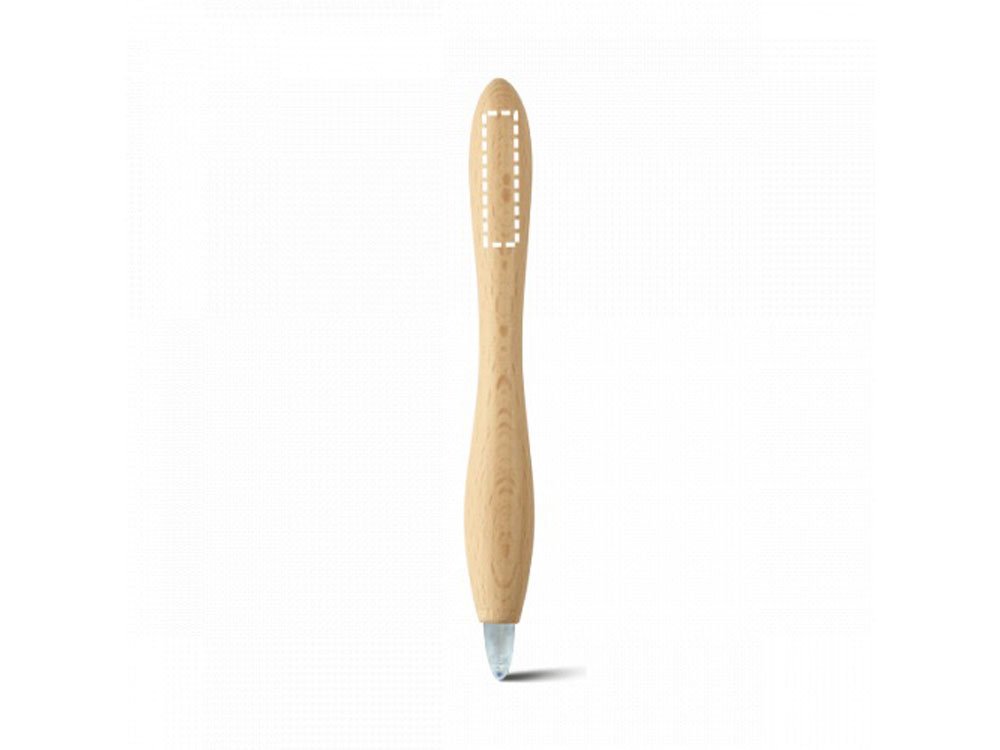 WOODY. Шариковая ручка из дерева, Натуральный светлый