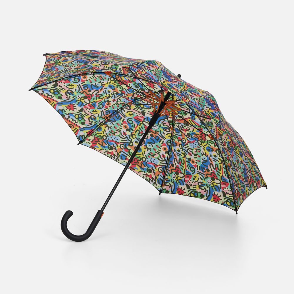 Зонт-трость Undercolor с полной запечаткой на заказ фото на сайте Print Logo.