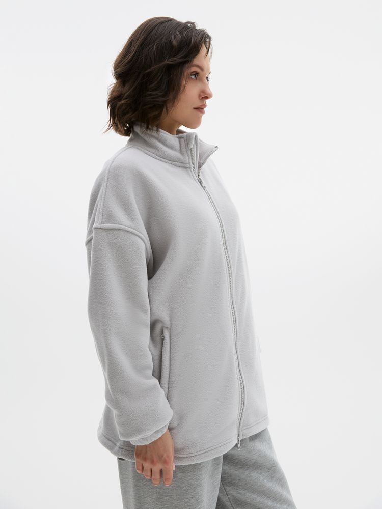 Куртка флисовая унисекс Nebo, светло-серая, размер 3XL