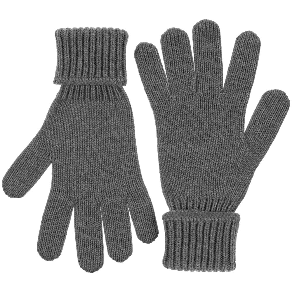 Перчатки Alpine, серый меланж, размер L/XL