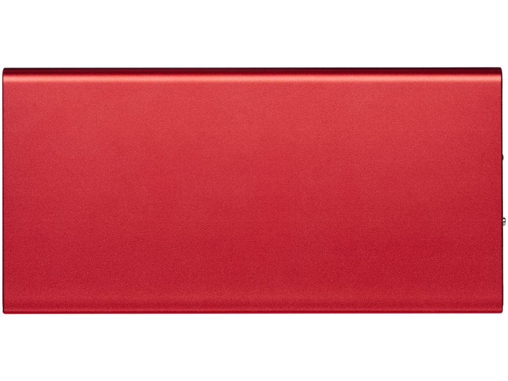 Алюминиевое портативное зарядное устройство Plate 8000 мА∙ч, красный