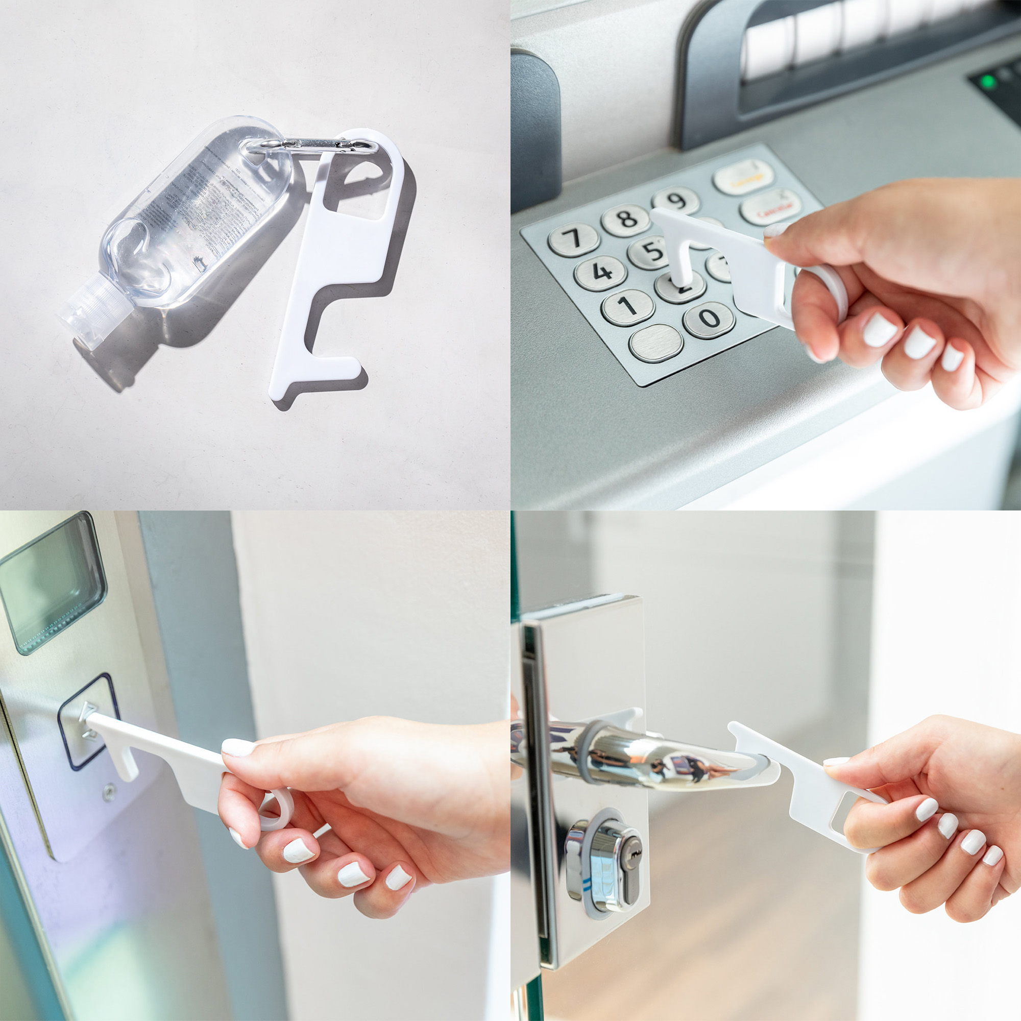 Брелок "Тачер" бесконтактный с антибактериальной защитой фото на сайте Print Logo.