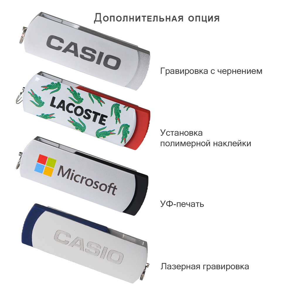 USB Флешка Элеганте (Elegante) 16 Gb, черный, в подарочной упаковке фото на сайте Print Logo.