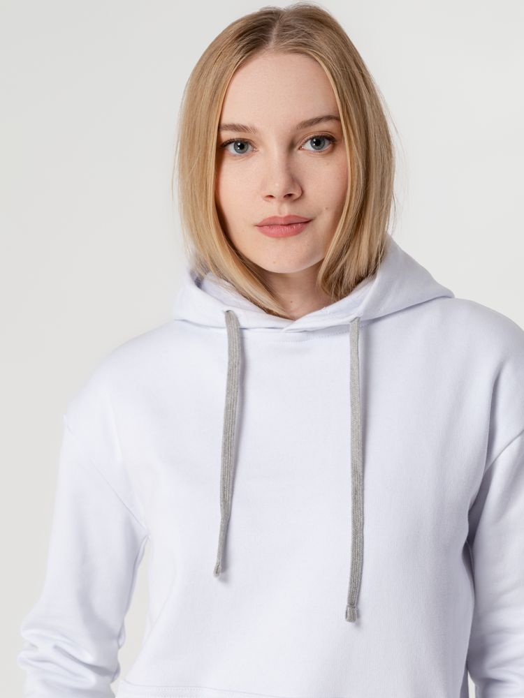 Толстовка с капюшоном Unit Kirenga Heavy белая, размер 4XL