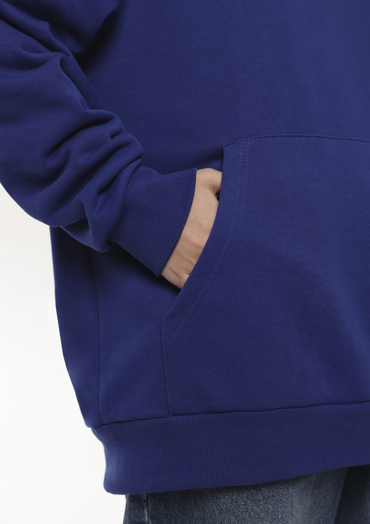 Худи унисекс STAN оверсайз футер без начёса 350, 66, Синий электрик,  (47)  (48/M)