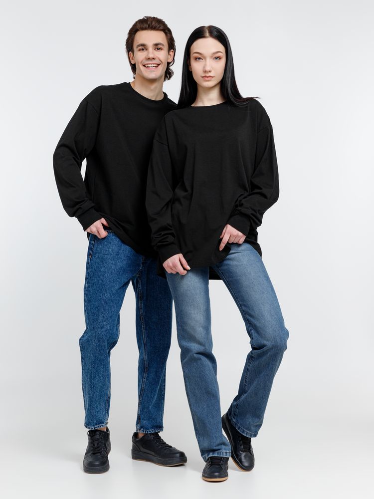 Футболка оверсайз унисекс City Sapiens, черная, размер M