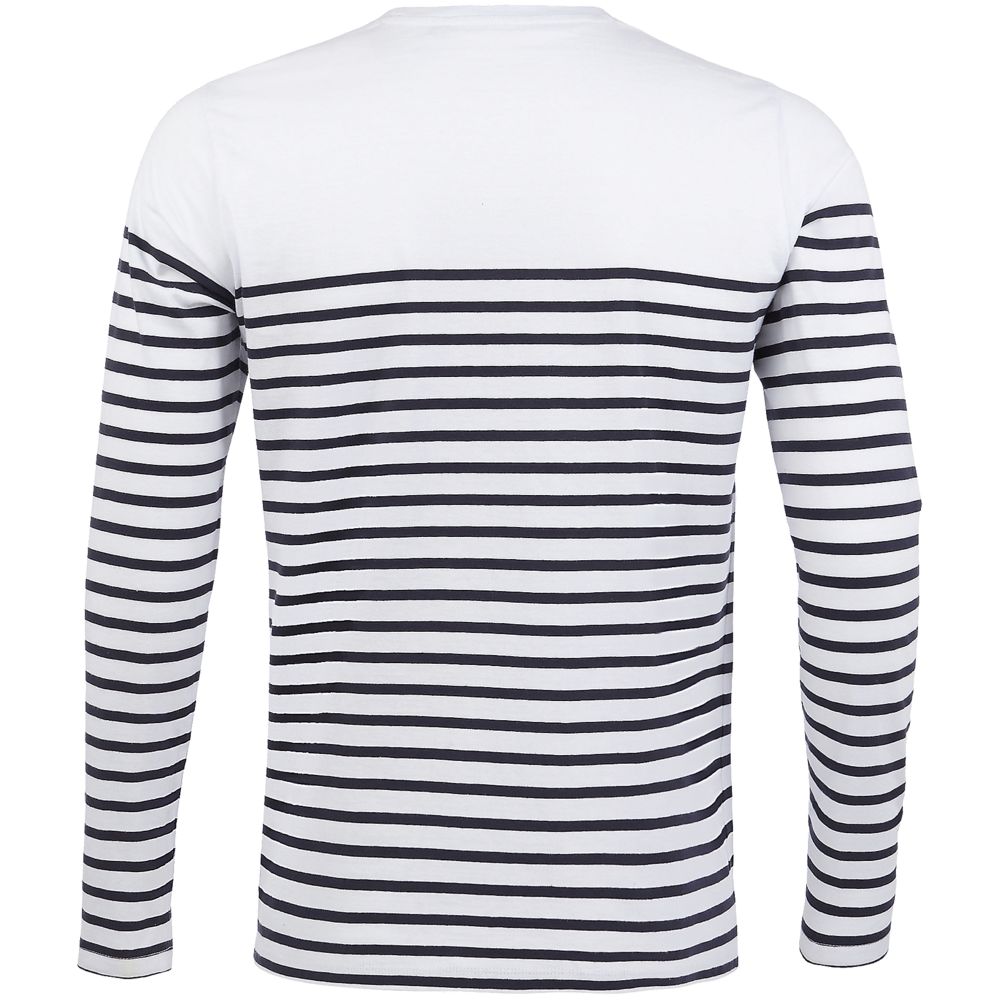 Футболка мужская с длинным рукавом Matelot LSL Men, белая с темно-синим, размер XXL