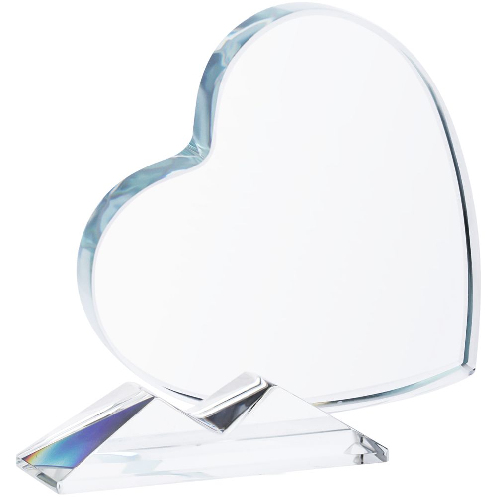 Сублимационная стела Pictory Heart — пример нанесения логотипа () | Print Logo