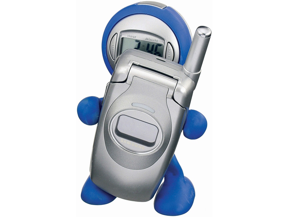 Часы настольные Flexi, темно-синий