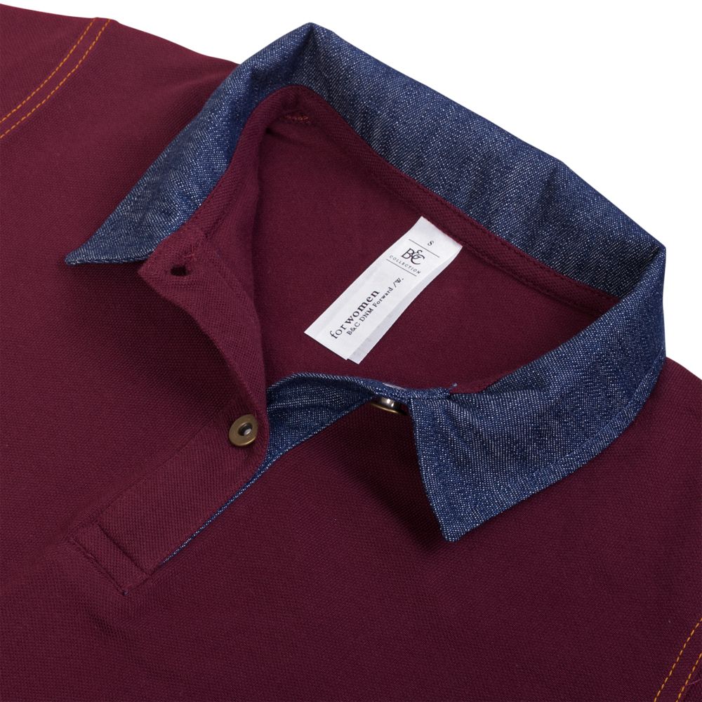 Рубашка поло женская DNM Forward серый меланж фото на сайте Print Logo.