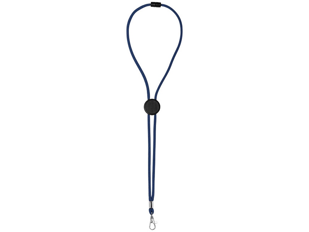 Двухцветный шнурок Hagen с диском для регулировки, синий