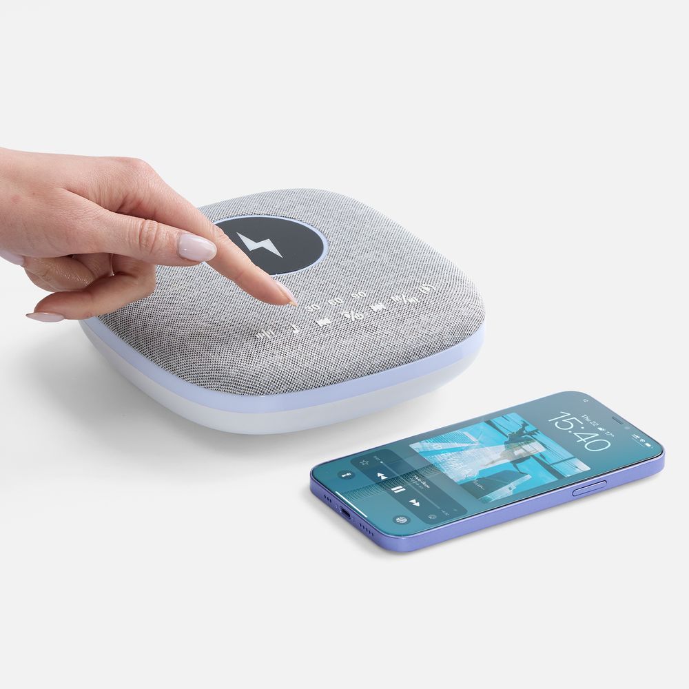 Bluetooth-колонка с беспроводной зарядкой и подсветкой Terrafonic