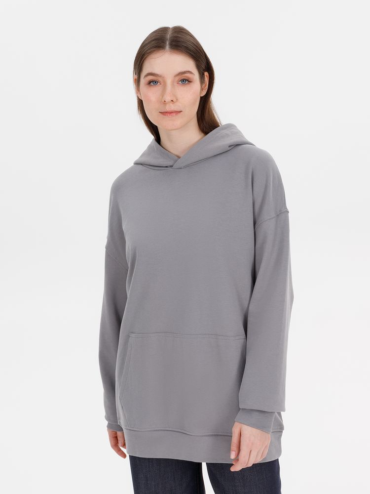 Худи оверсайз унисекс Outshine, серое, размер XL/2XL