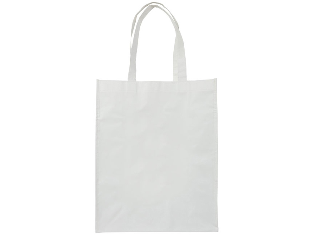 Ламинированная сумка для покупок среднего размера, белый