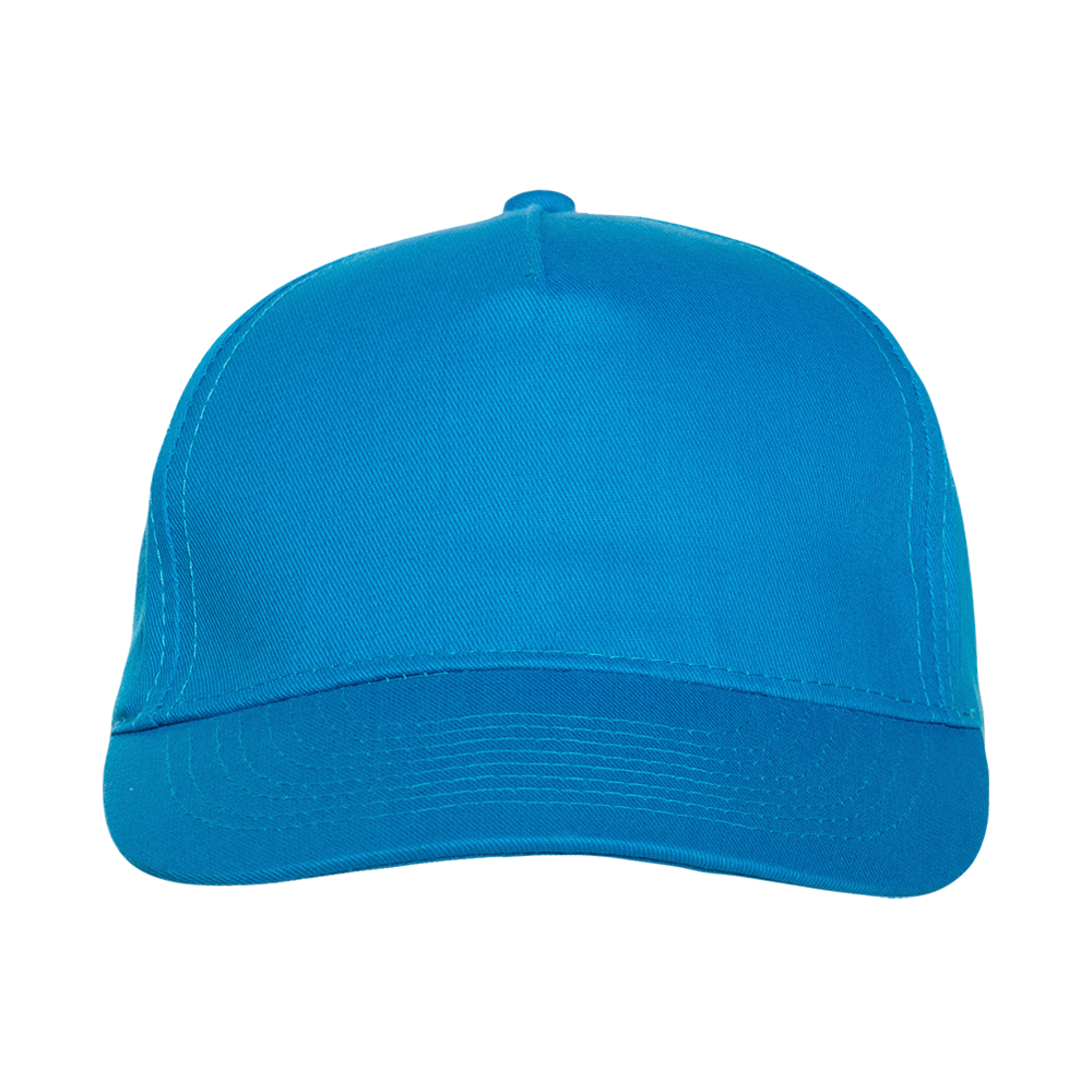Бейсболка STAN 5 клиньев хлопок 150, 10L, Лазурный,  (40/1)  (56-58/ONE SIZE)