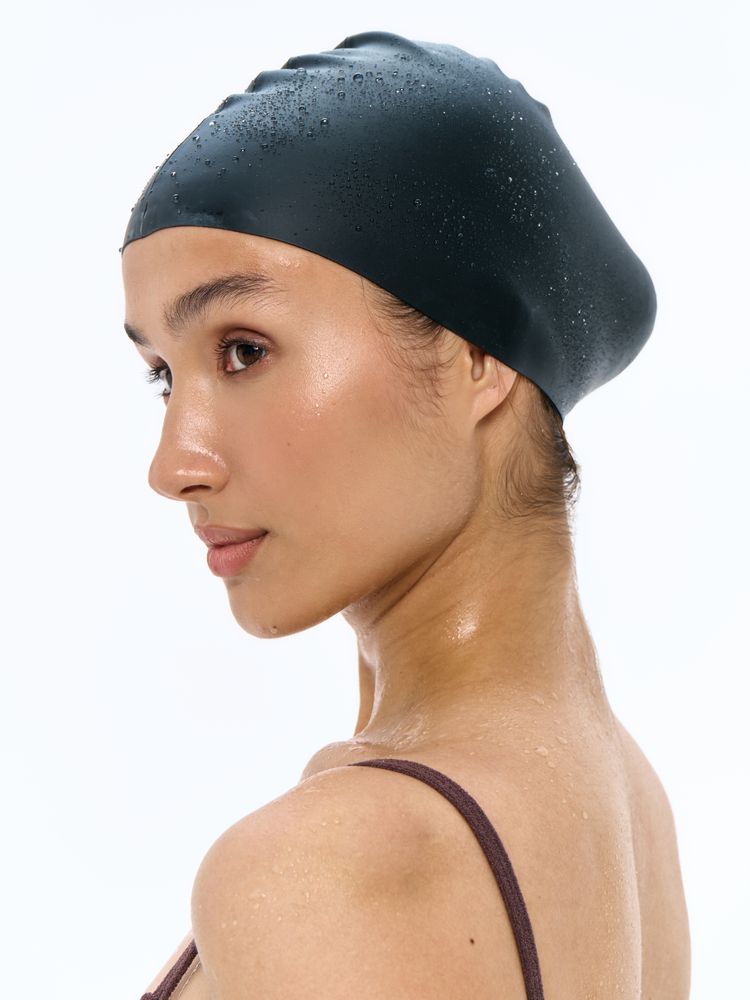 Шапочка для плавания Aquasana — пример нанесения логотипа () | Print Logo