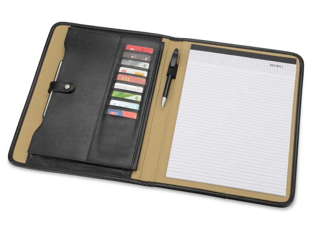 Папка для документов Сен-Пьер, черный/бежевый