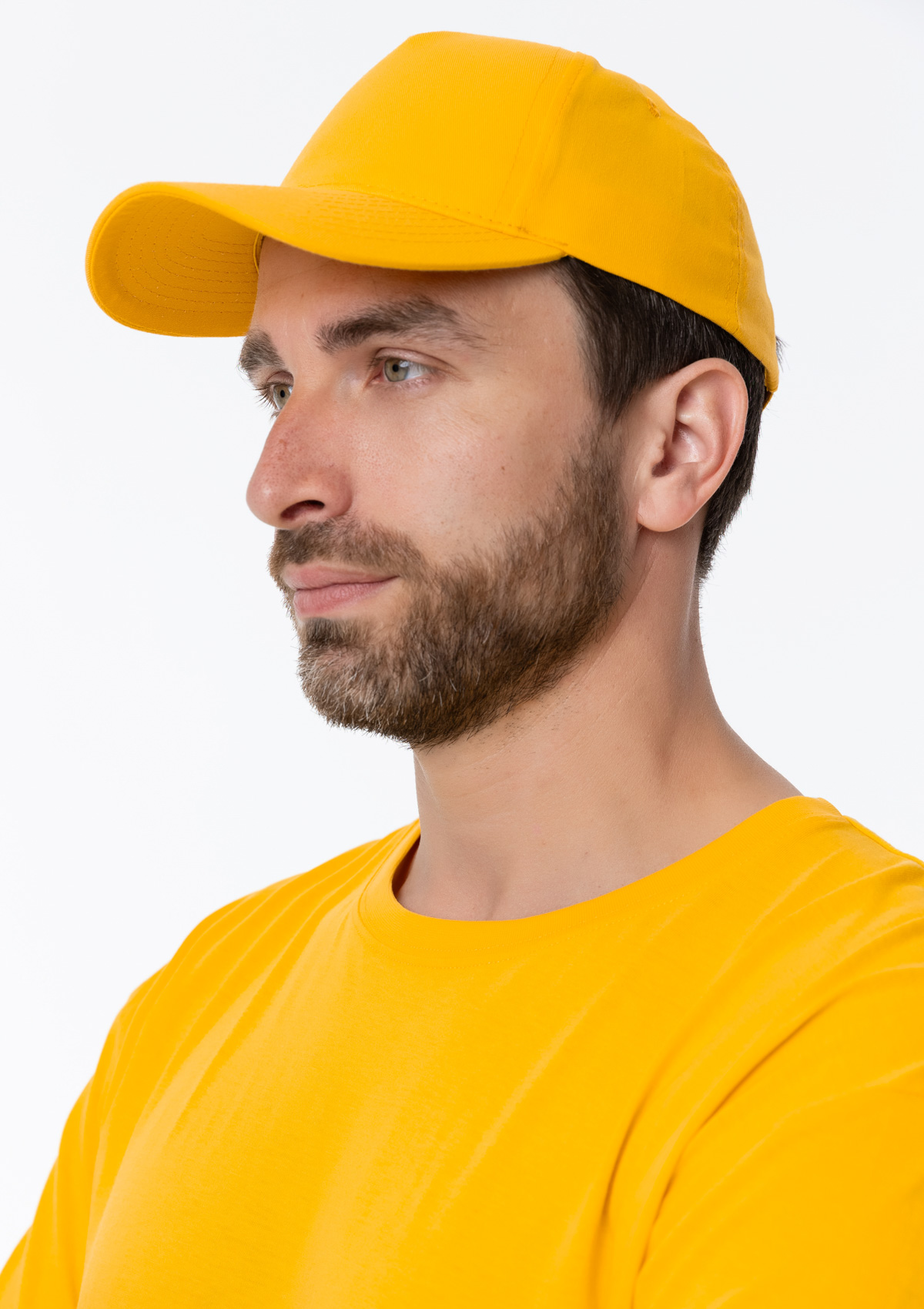 Бейсболка STAN 5 клиньев хлопок 150, 10L, Жёлтый,  (12/1)  (56-58/ONE SIZE)