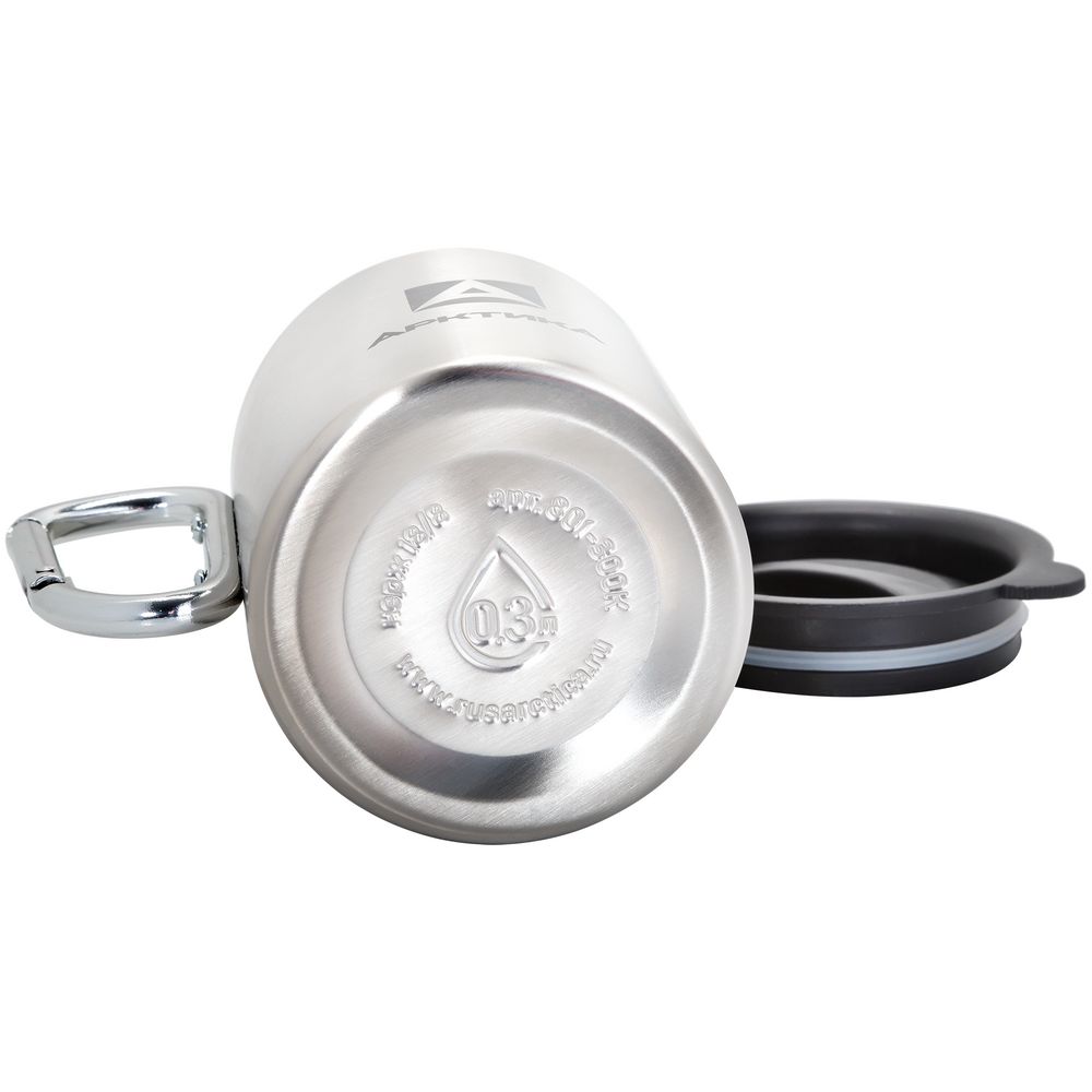 Термокружка с карабином «Арктика 200» — пример нанесения логотипа (Арктика) | Print Logo