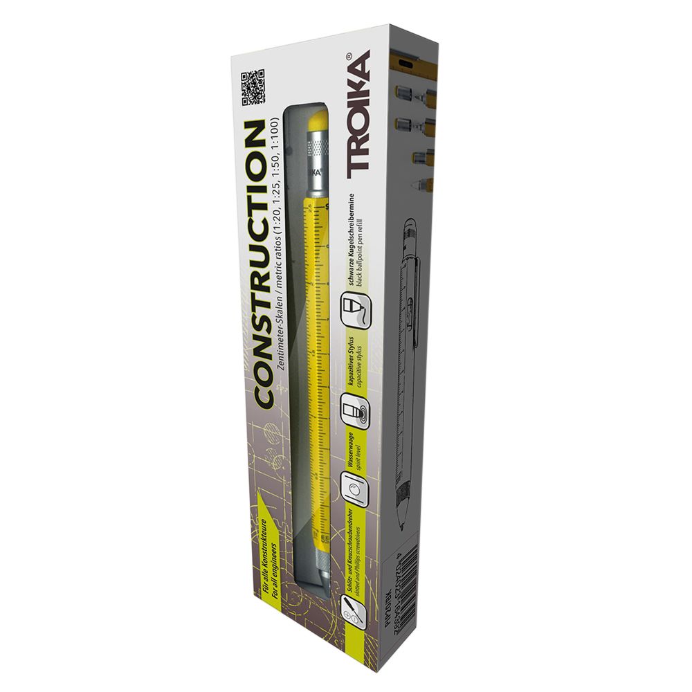 Ручка шариковая Construction, мультиинструмент