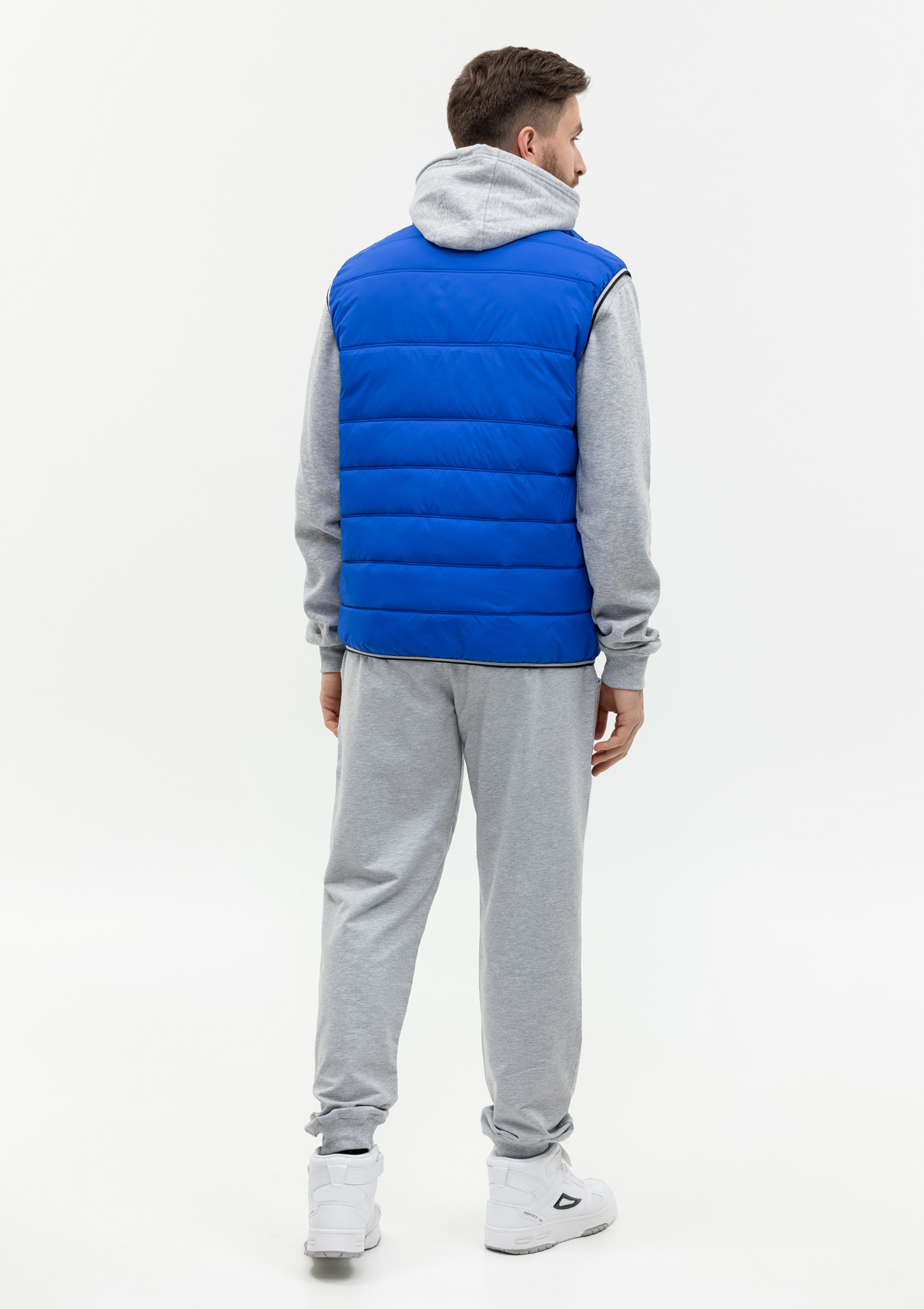 Жилет мужской STAN утепленный таффета 210T,65, 82, Красный с контрастом,  (141)  (50/L)