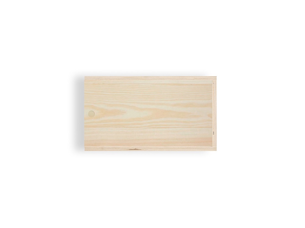 Деревянная коробка BOXIE WOOD M, натуральный темный