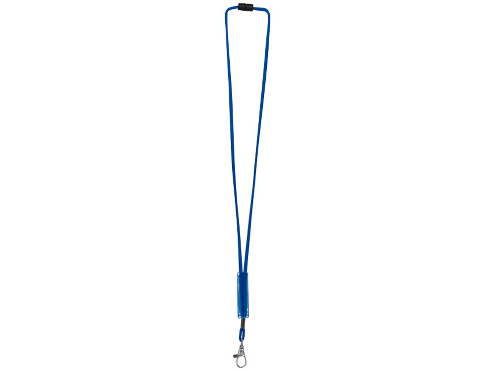 Шнурок Landa с регулируемой вставкой, ярко-синий