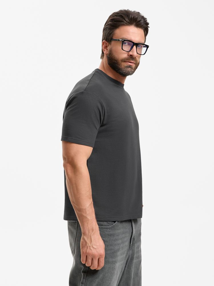 Футболка унисекс Durington, темно-серая (графит), размер M/L