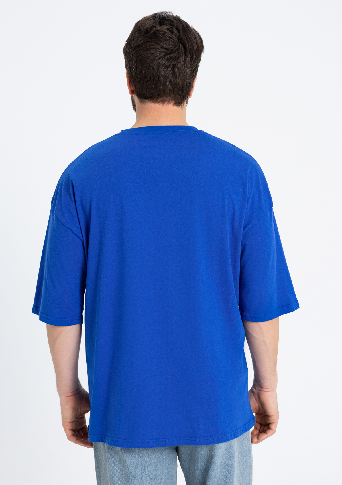 Футболка унисекс оверсайз STAN хлопок 140, 39, Синий электрик,  (47)  (52/XL)