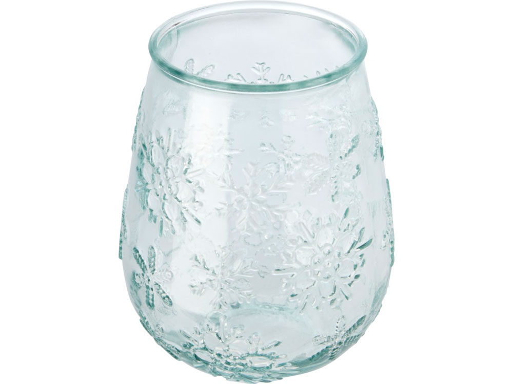 Подставка для чайной свечи Faro из переработанного стекла с логотипом Authentic | Print Logo