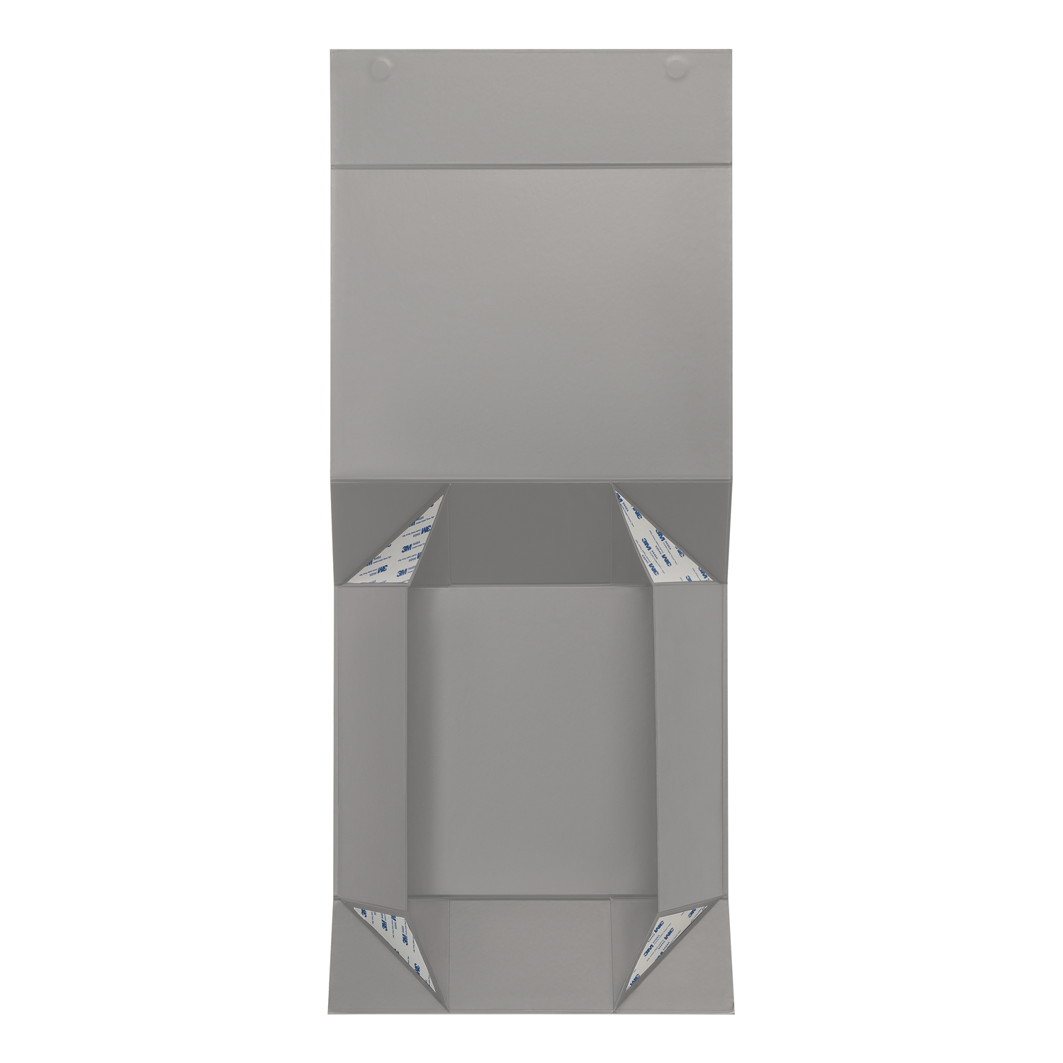 Подарочная коробка с магнитным клапаном большая, серая