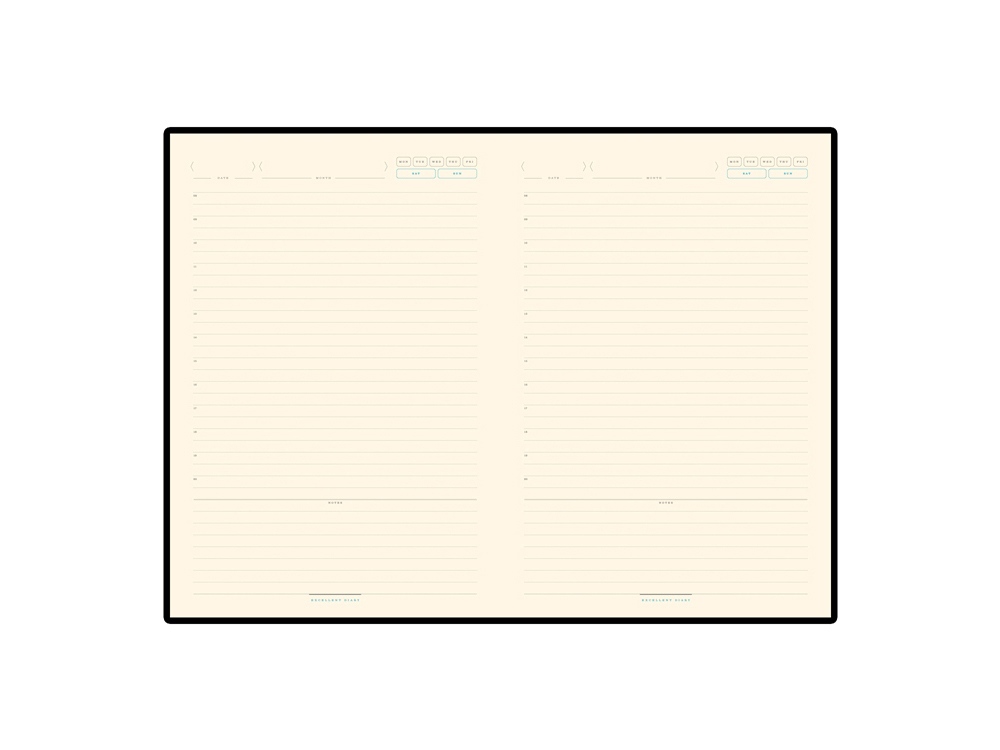 Ежедневник А5 недатированный Bridge, черный/серебристый